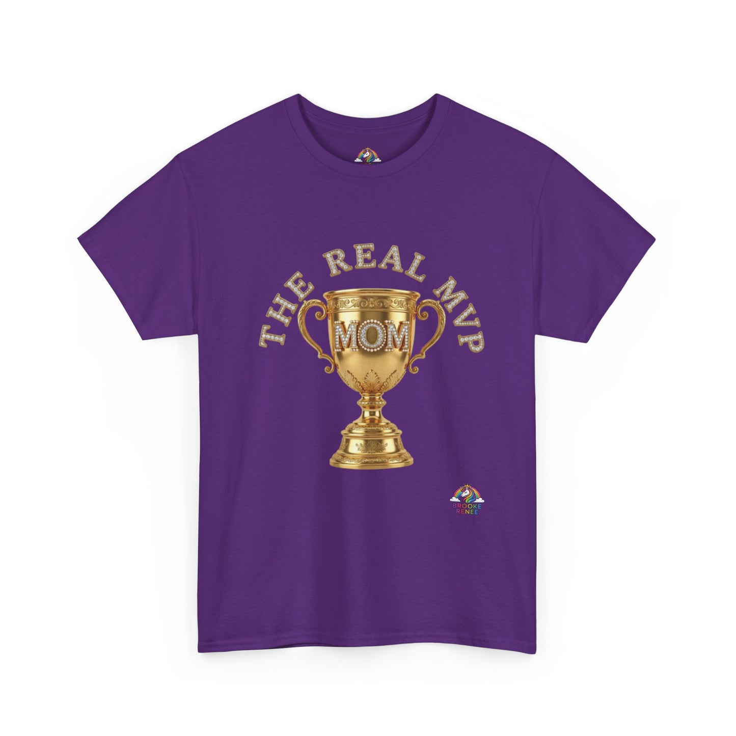 T-Shirt — "The Real MVP Mom" Gold Trophy Mother's Day Tee