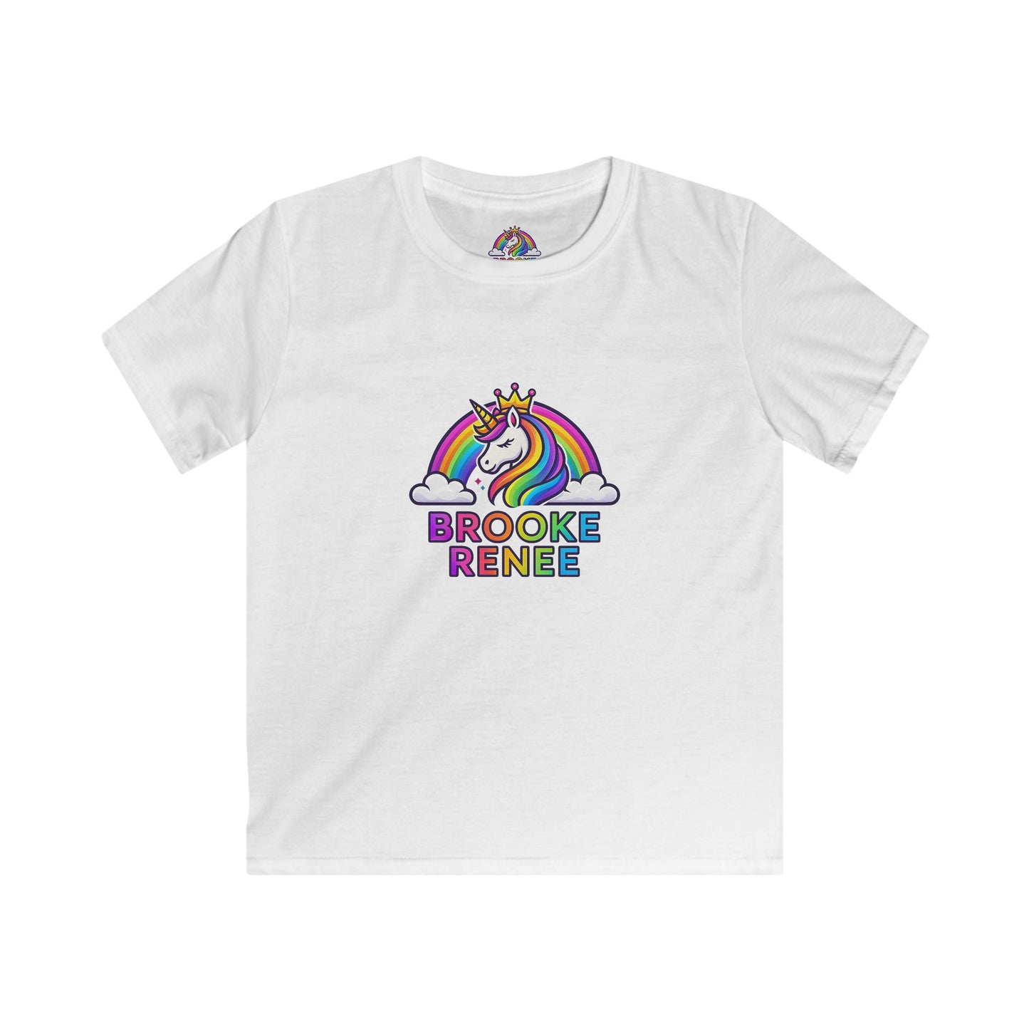 Rainbow Unicorn Name Tee | Kids T-Shirt