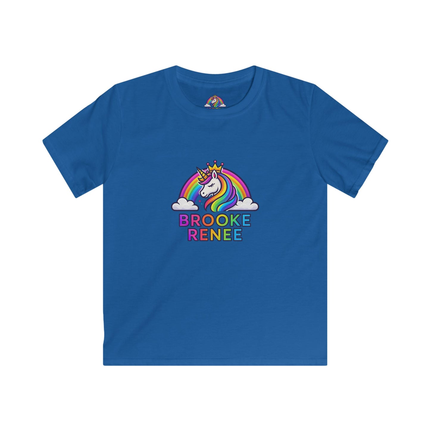Rainbow Unicorn Name Tee | Kids T-Shirt