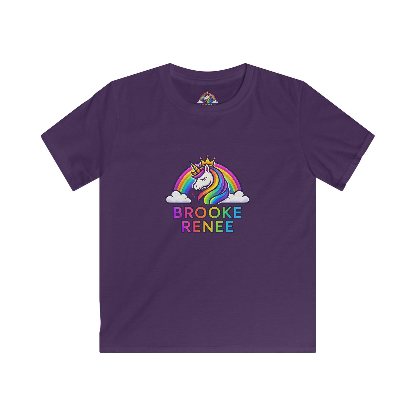 Rainbow Unicorn Name Tee | Kids T-Shirt