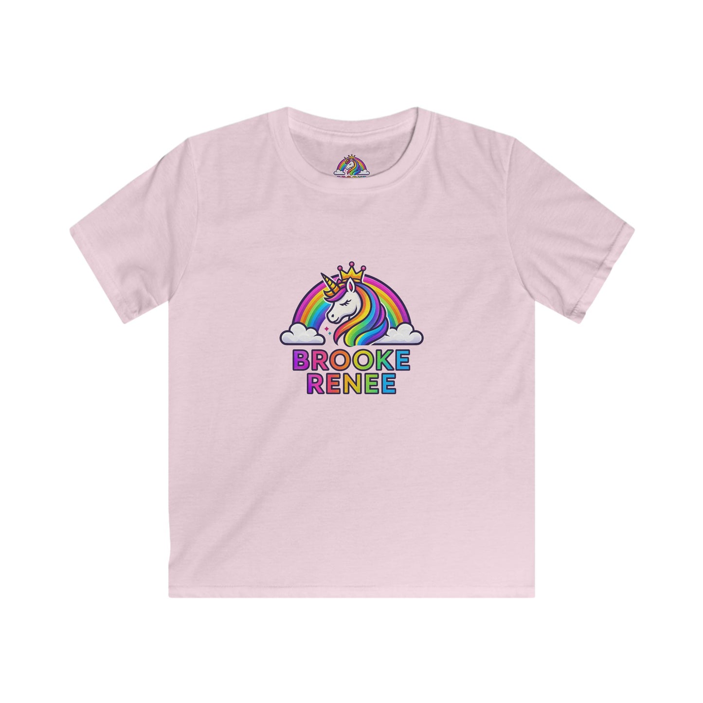 Rainbow Unicorn Name Tee | Kids T-Shirt