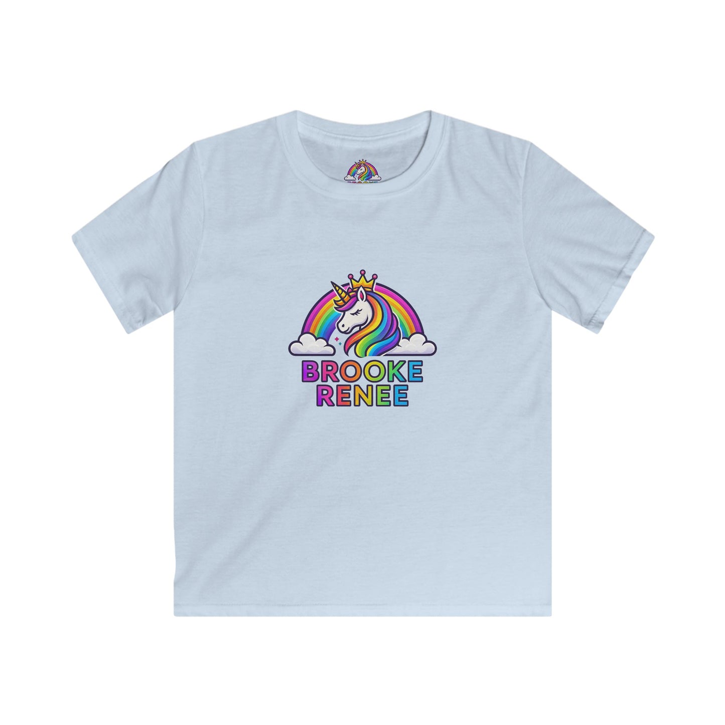 Rainbow Unicorn Name Tee | Kids T-Shirt