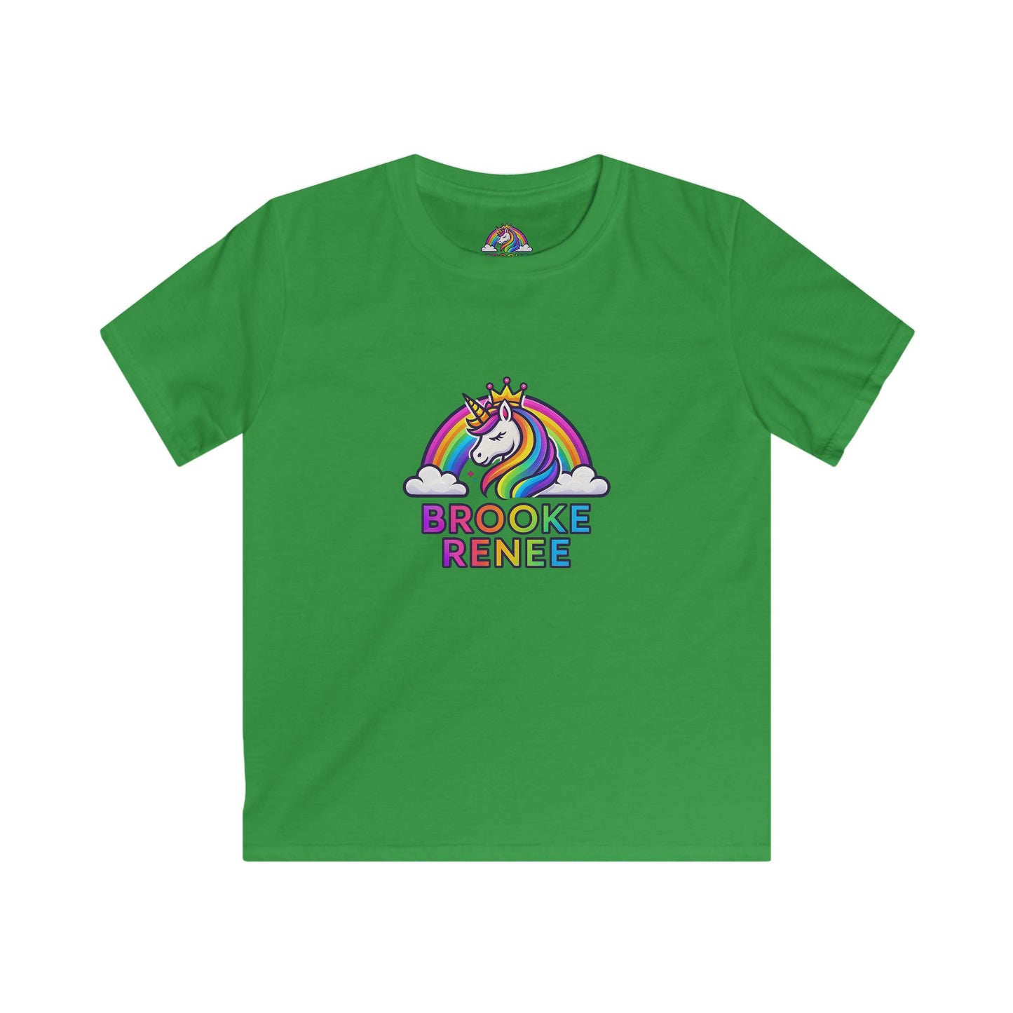 Rainbow Unicorn Name Tee | Kids T-Shirt
