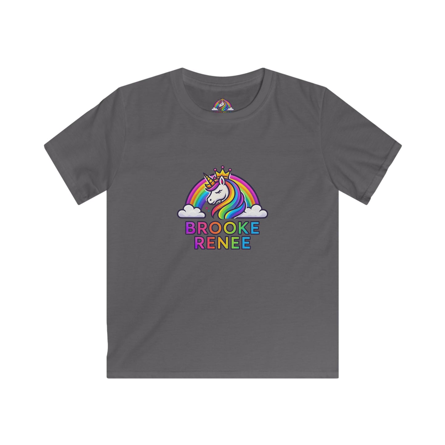 Rainbow Unicorn Name Tee | Kids T-Shirt