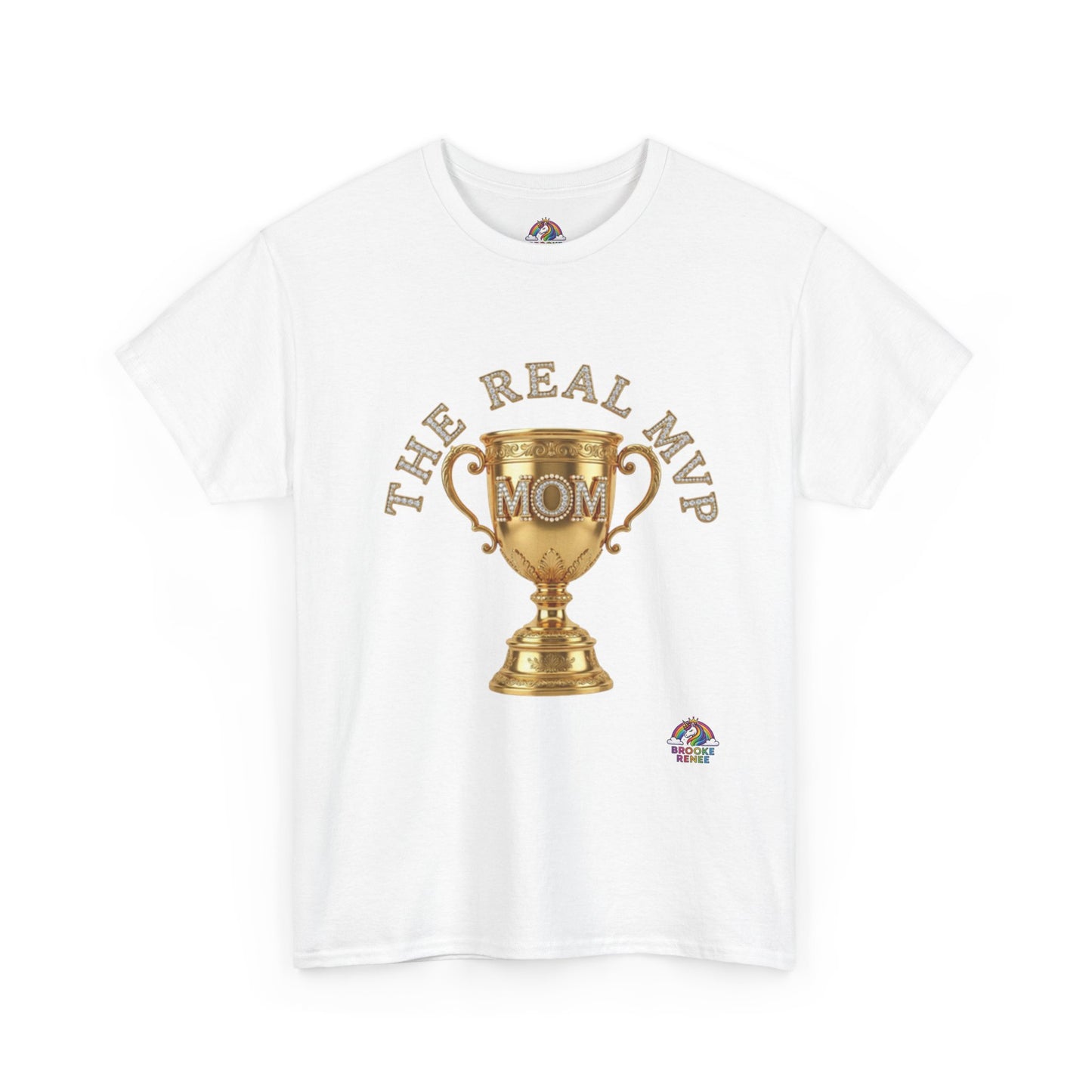 T-Shirt — "The Real MVP Mom" Gold Trophy Mother's Day Tee