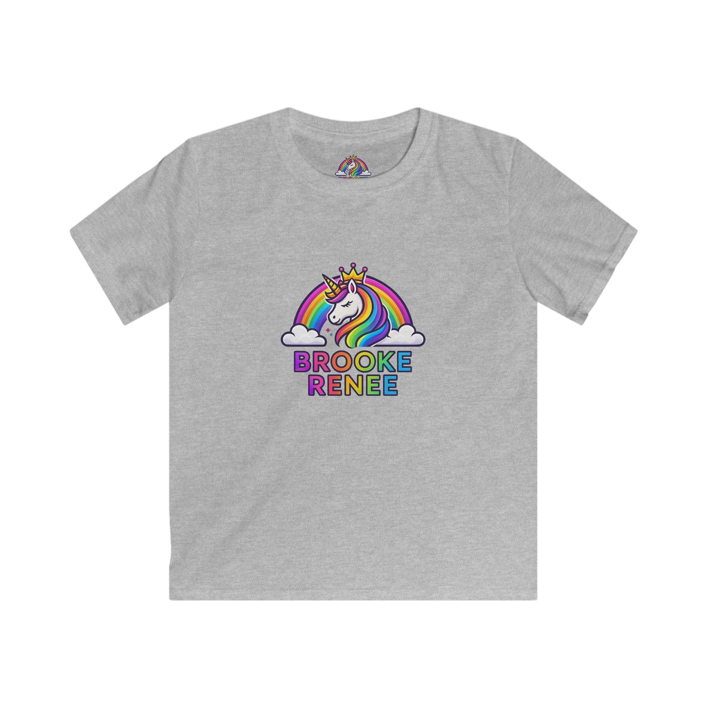 Rainbow Unicorn Name Tee | Kids T-Shirt