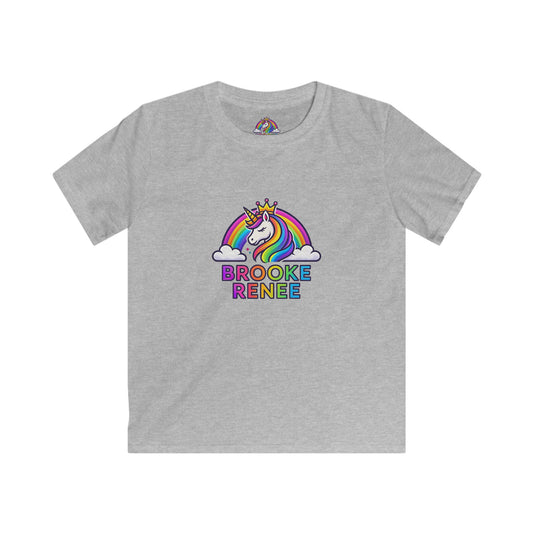 Rainbow Unicorn Name Tee | Kids T-Shirt