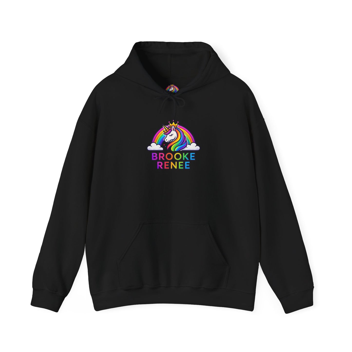 Unicorn Rainbow Name Hoodie | Brooke Renee Personalized Hooded Sweatshirt