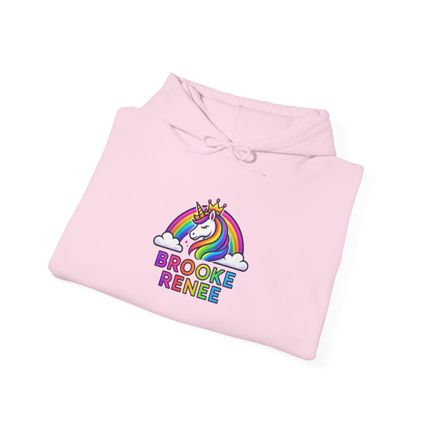 Unicorn Rainbow Name Hoodie | Brooke Renee Personalized Hooded Sweatshirt