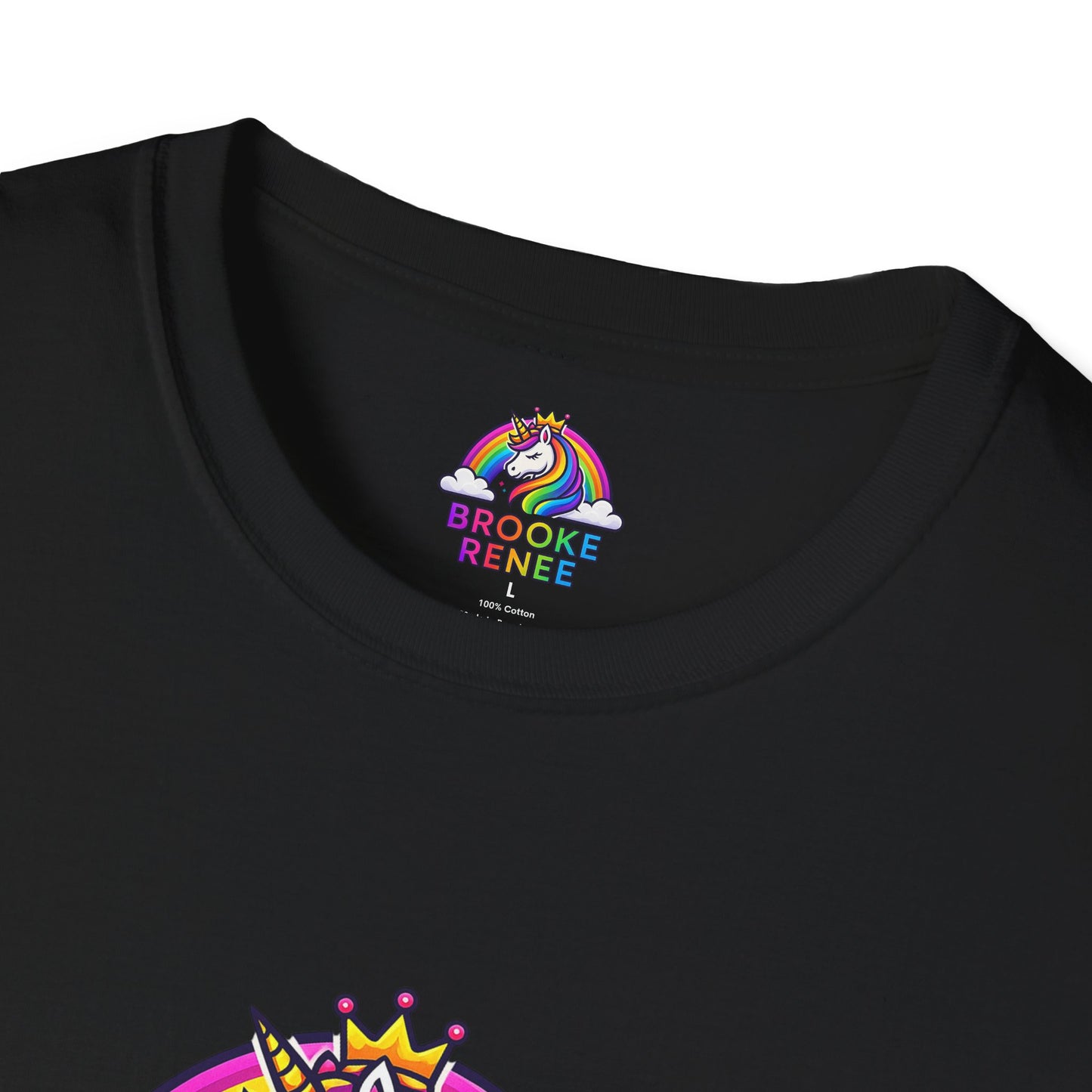 Rainbow Unicorn Crown T-Shirt | Personalized Name Brooke Renee