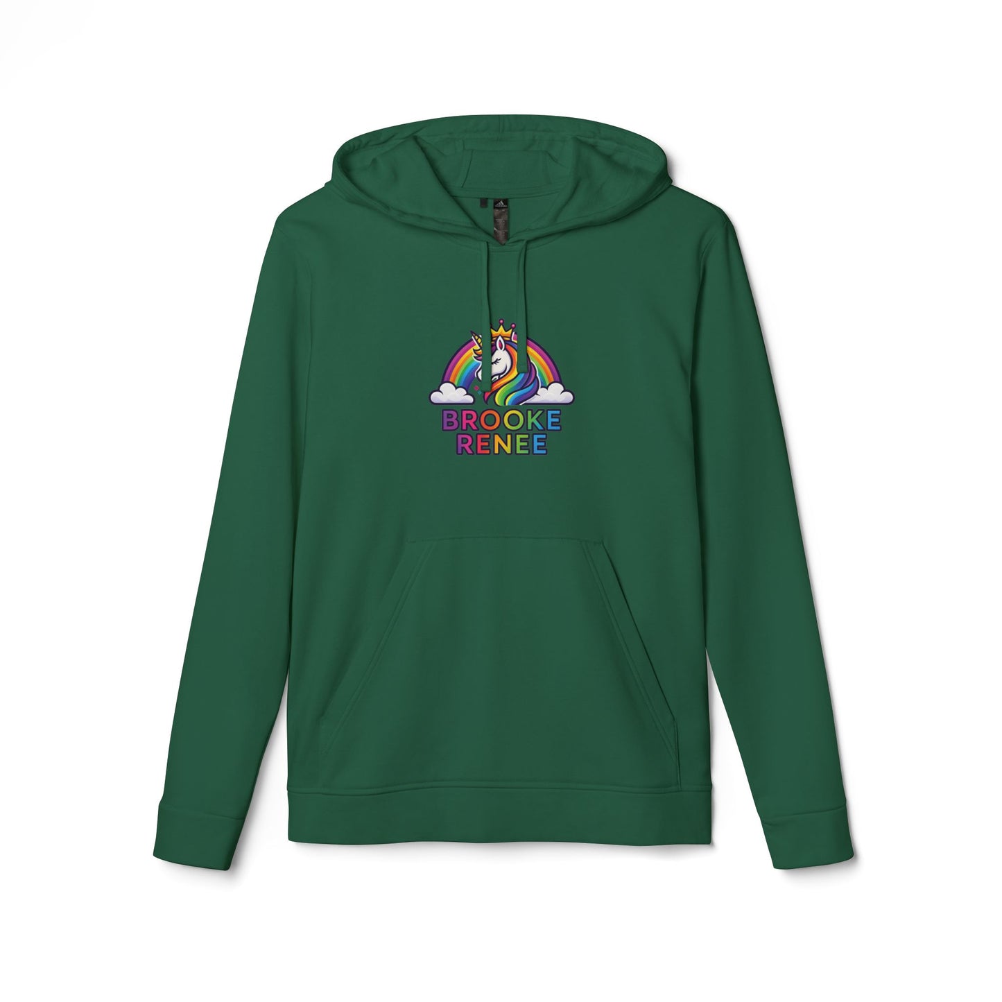 Adidas Rainbow Unicorn with Clouds hoodie | Personalized Name Design