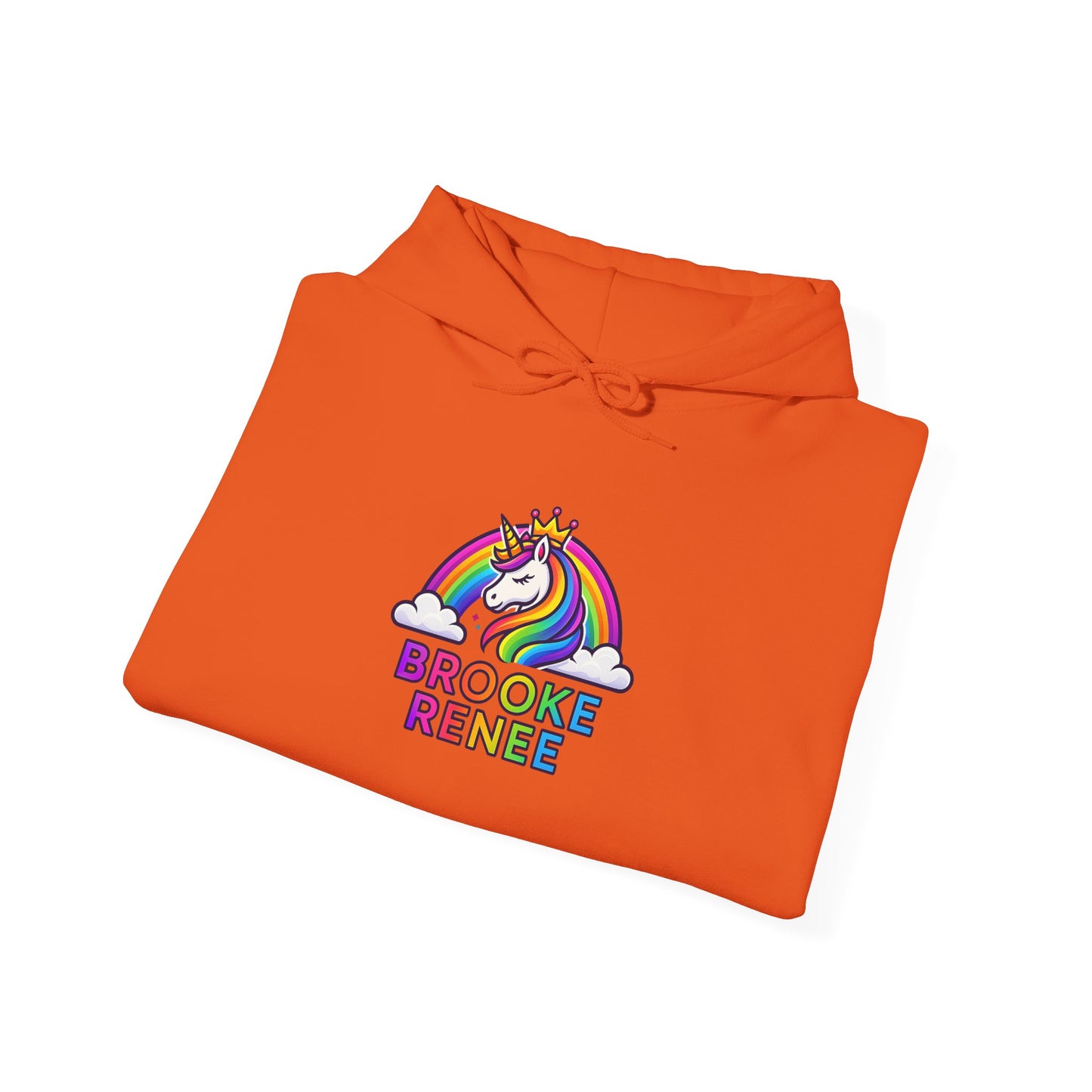 Unicorn Rainbow Name Hoodie | Brooke Renee Personalized Hooded Sweatshirt