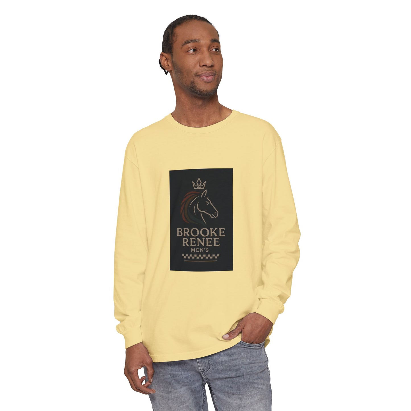 Brooke Renee Horse Portrait Long Sleeve Shirt | Equestrian Logo Tee