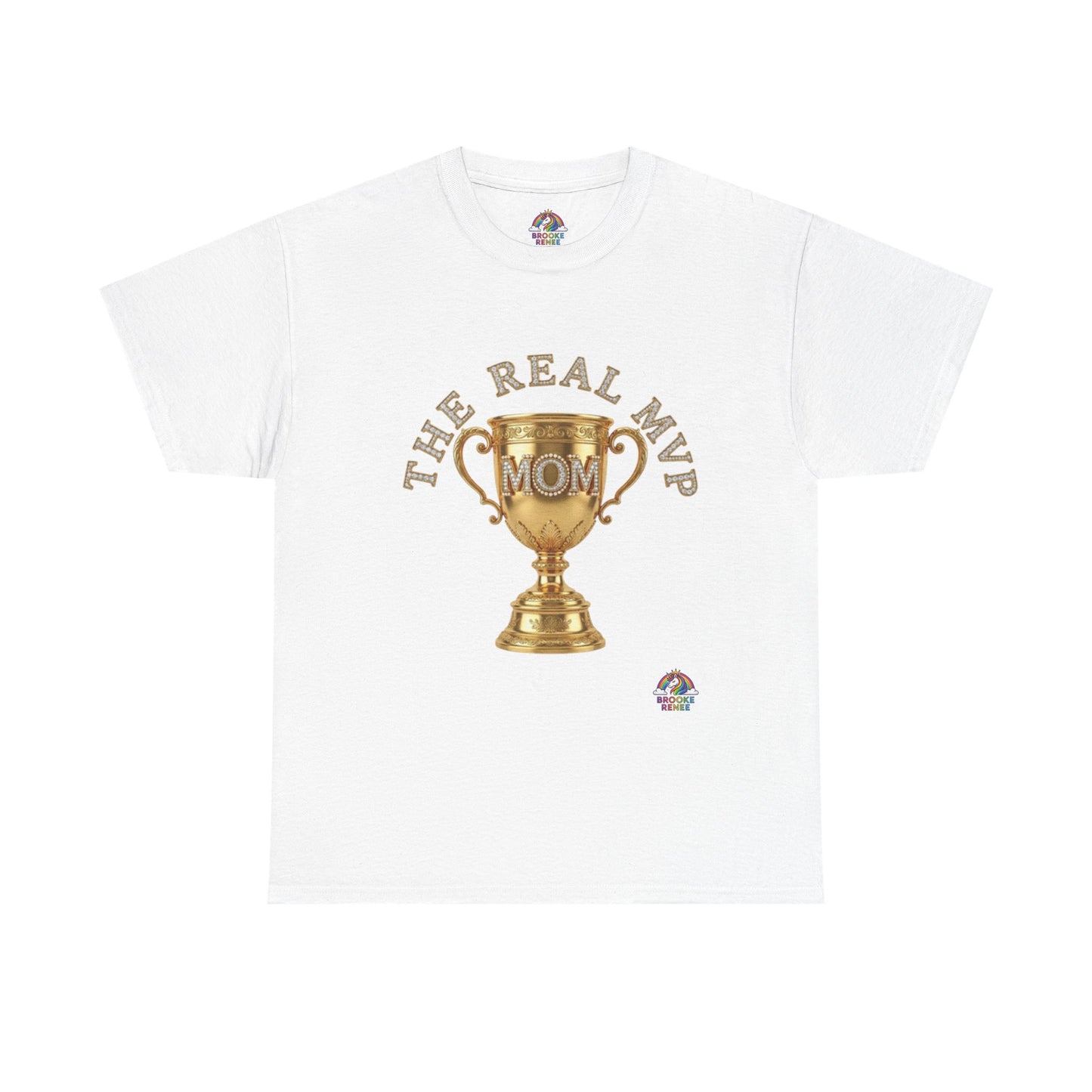 T-Shirt — "The Real MVP Mom" Gold Trophy Mother's Day Tee