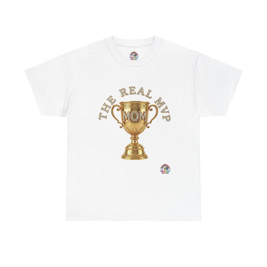 T-Shirt — "The Real MVP Mom" Gold Trophy Mother's Day Tee