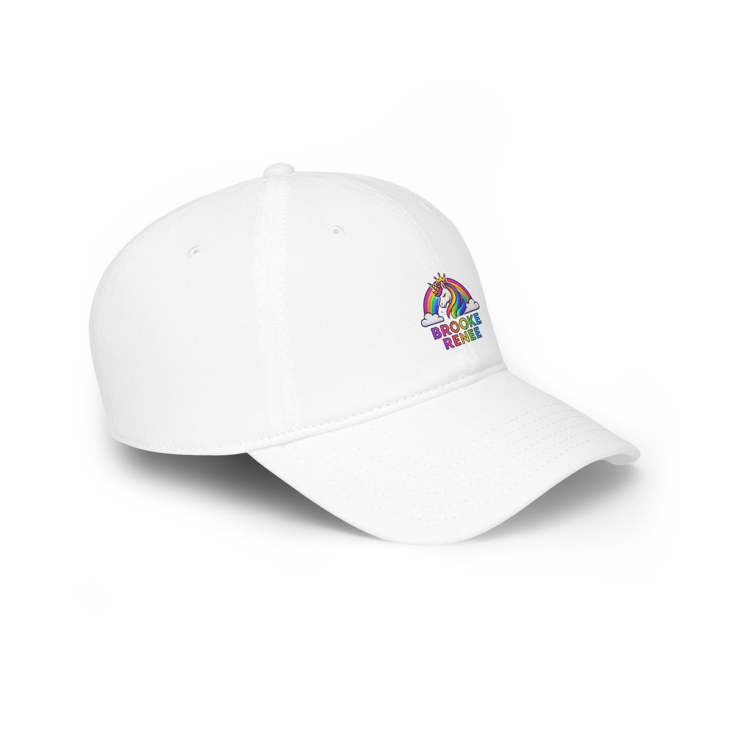 Rainbow Unicorn with Text 'Broke & Bree' Cap | Baseball Cap, Embroidered