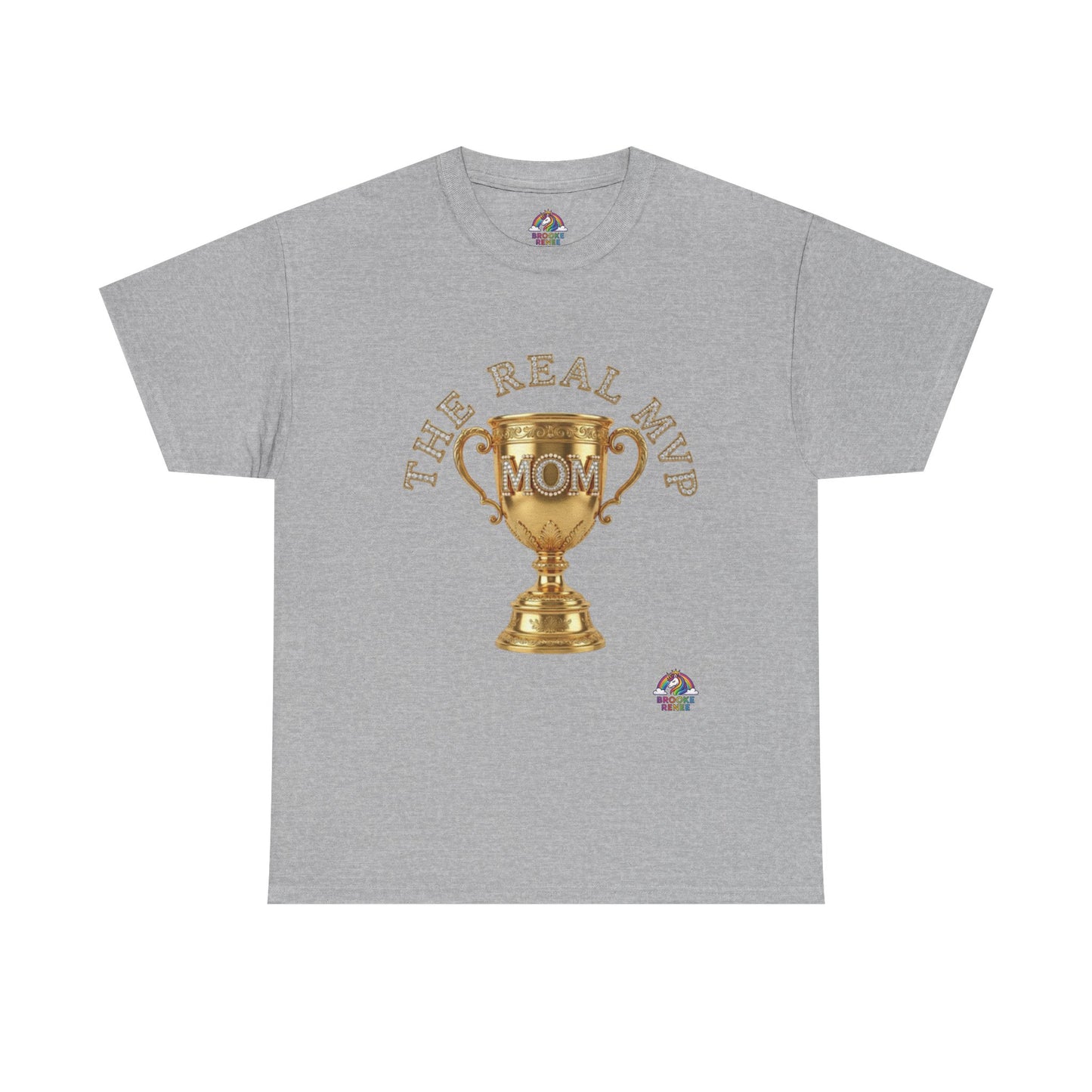 T-Shirt — "The Real MVP Mom" Gold Trophy Mother's Day Tee