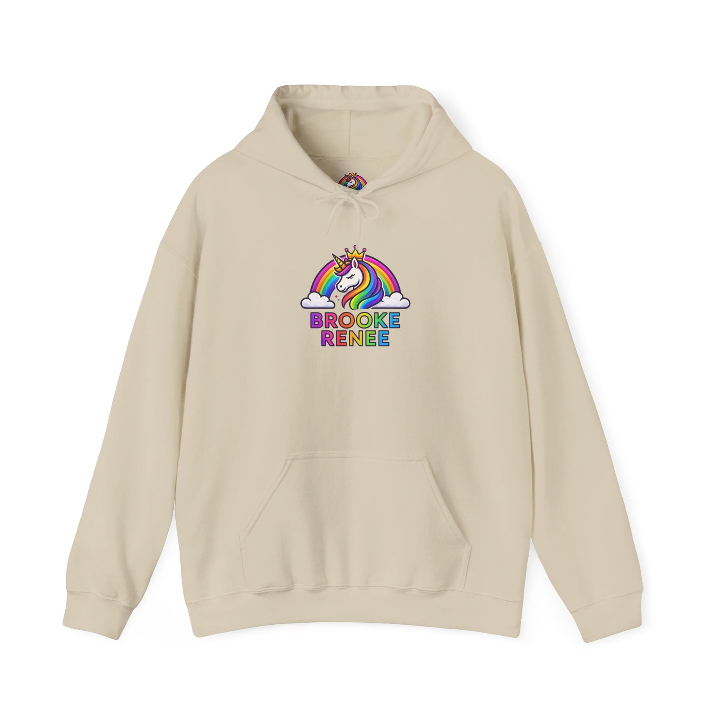 Unicorn Rainbow Name Hoodie | Brooke Renee Personalized Hooded Sweatshirt