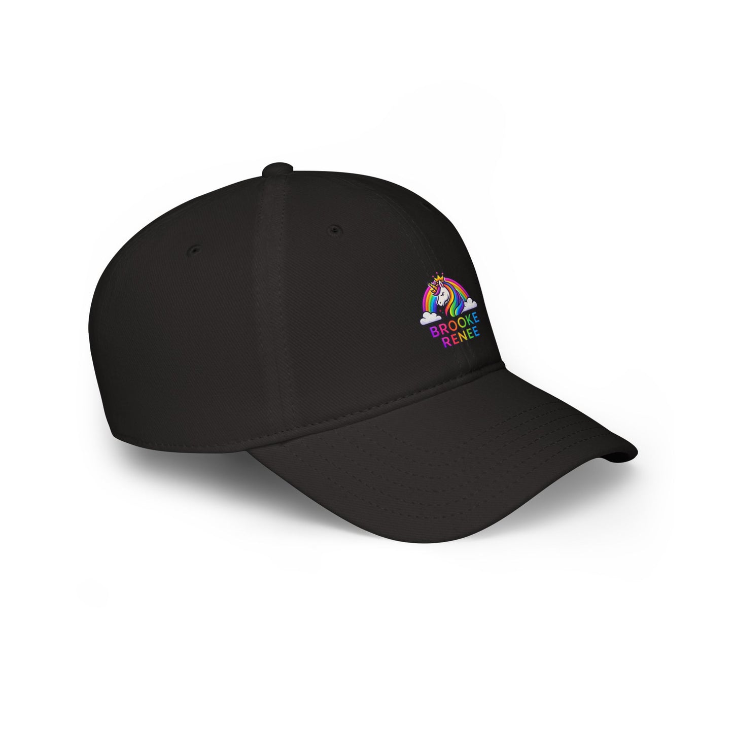 Rainbow Unicorn with Text 'Broke & Bree' Cap | Baseball Cap, Embroidered