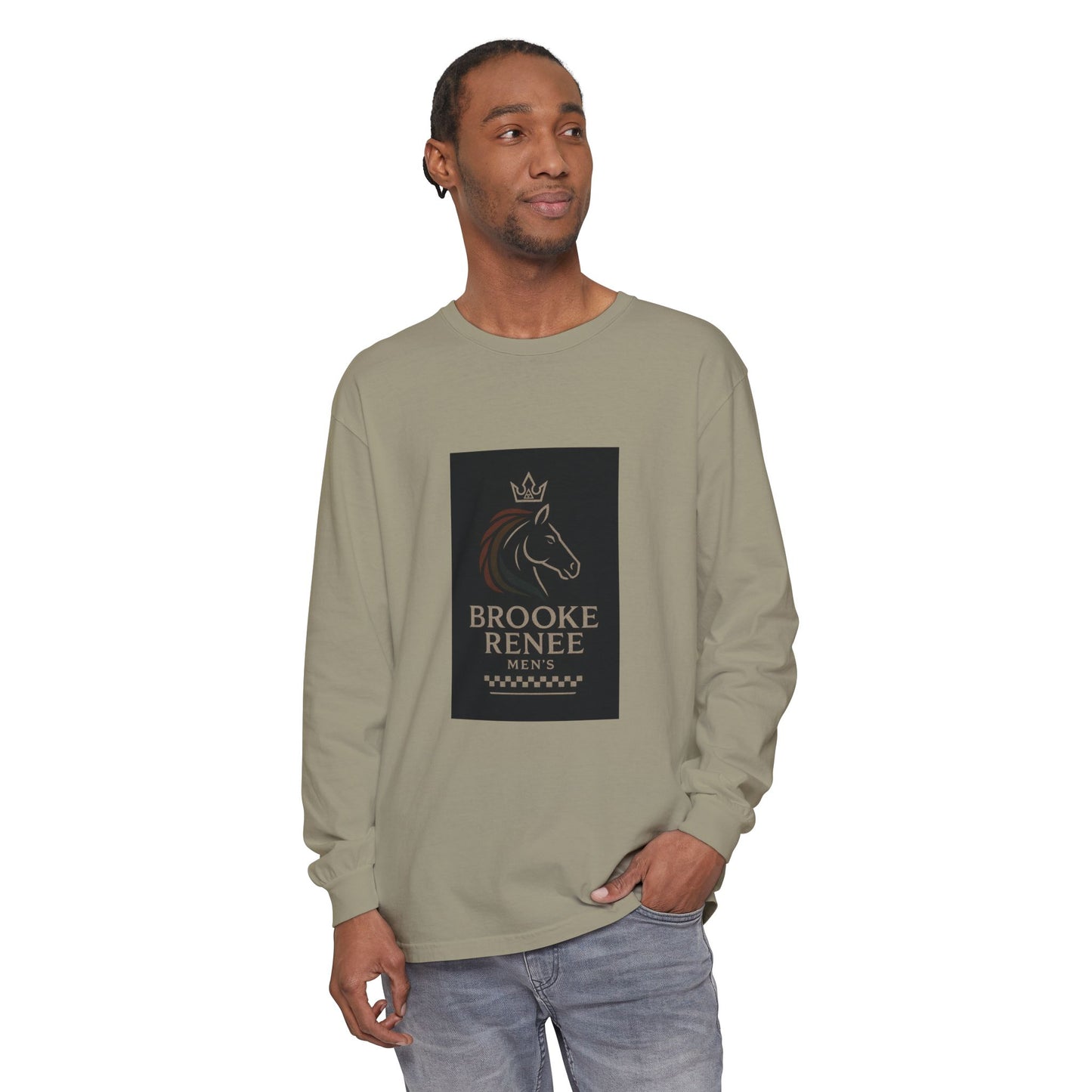 Brooke Renee Horse Portrait Long Sleeve Shirt | Equestrian Logo Tee