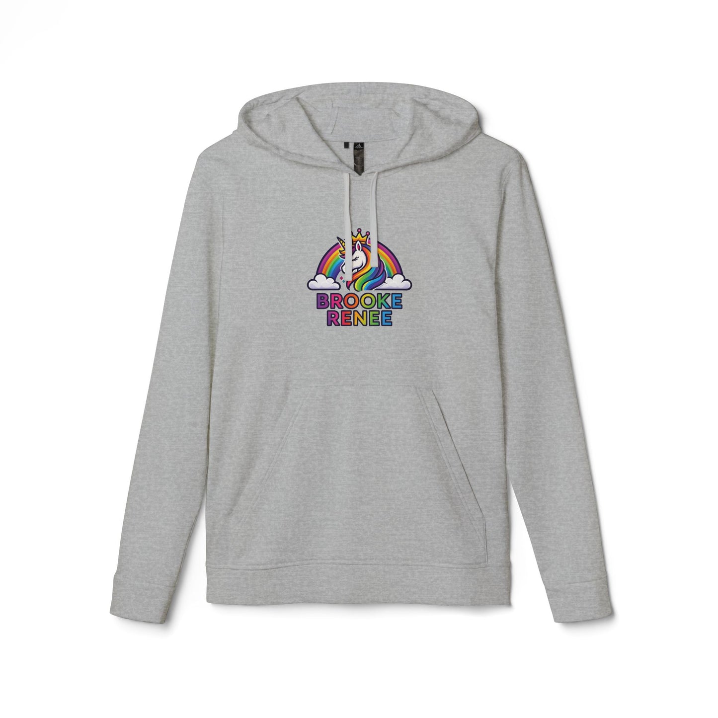 Adidas Rainbow Unicorn with Clouds hoodie | Personalized Name Design