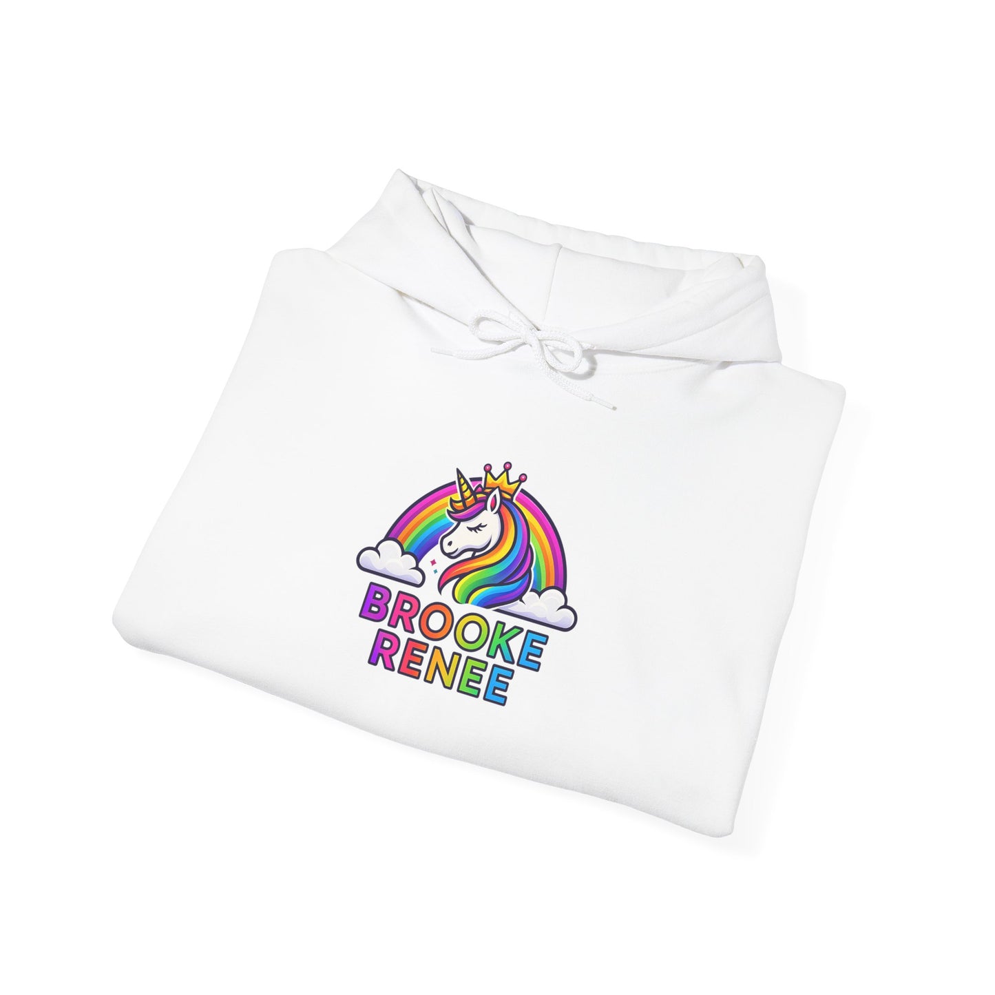 Unicorn Rainbow Name Hoodie | Brooke Renee Personalized Hooded Sweatshirt