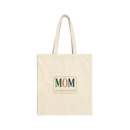 MOM retro badge Tote | minimalist mom, streetwear mom