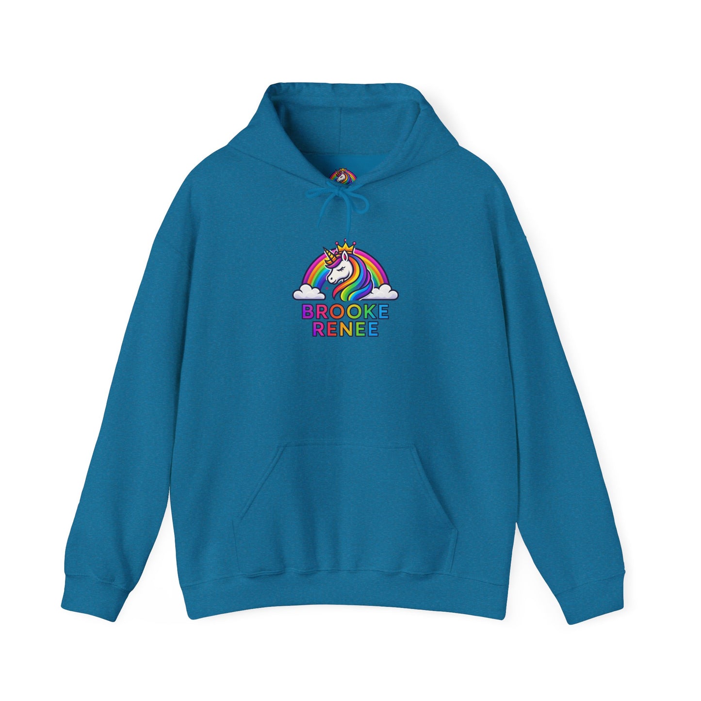 Unicorn Rainbow Name Hoodie | Brooke Renee Personalized Hooded Sweatshirt