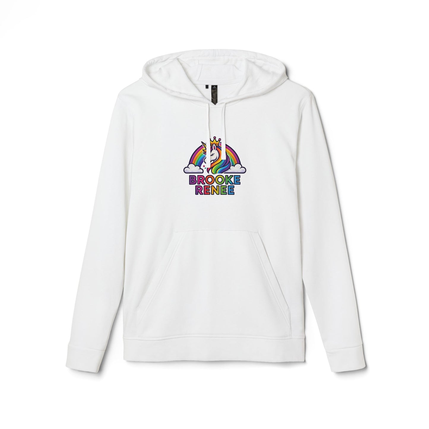 Adidas Rainbow Unicorn with Clouds hoodie | Personalized Name Design