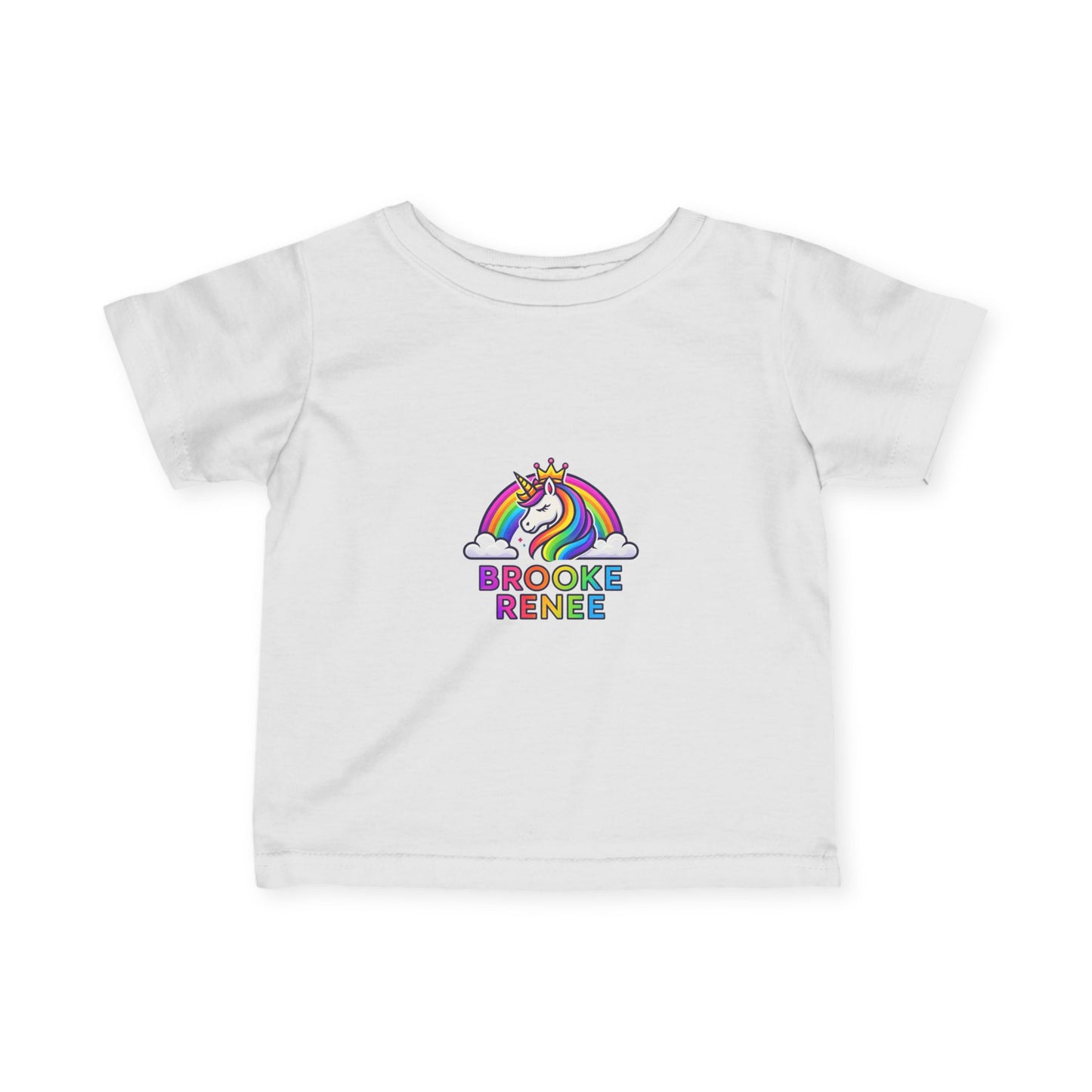 Rainbow Unicorn Name Tee | Infant Tee