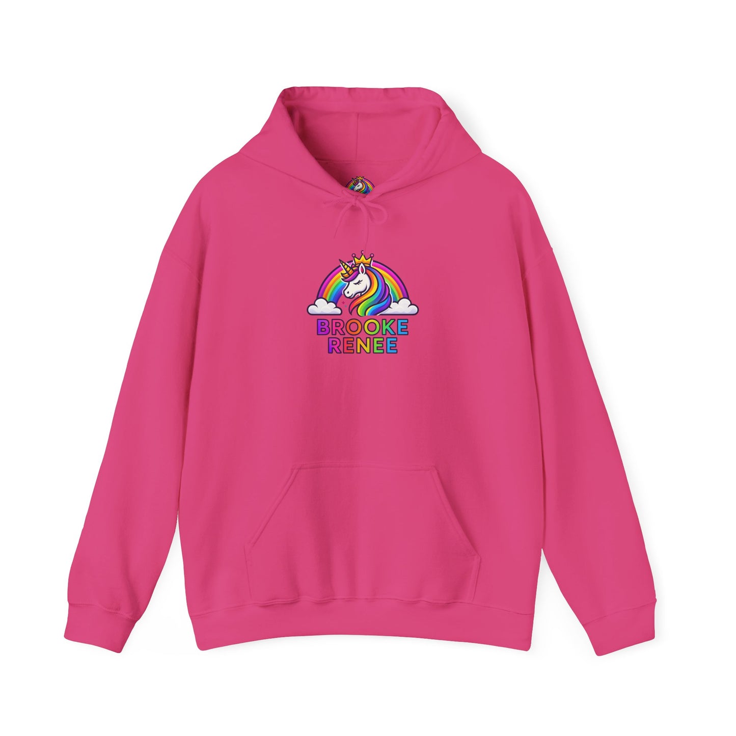Unicorn Rainbow Name Hoodie | Brooke Renee Personalized Hooded Sweatshirt