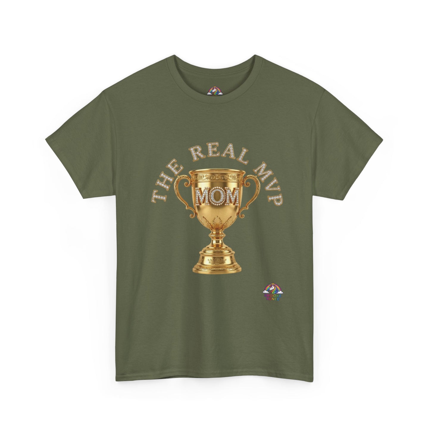 T-Shirt — "The Real MVP Mom" Gold Trophy Mother's Day Tee