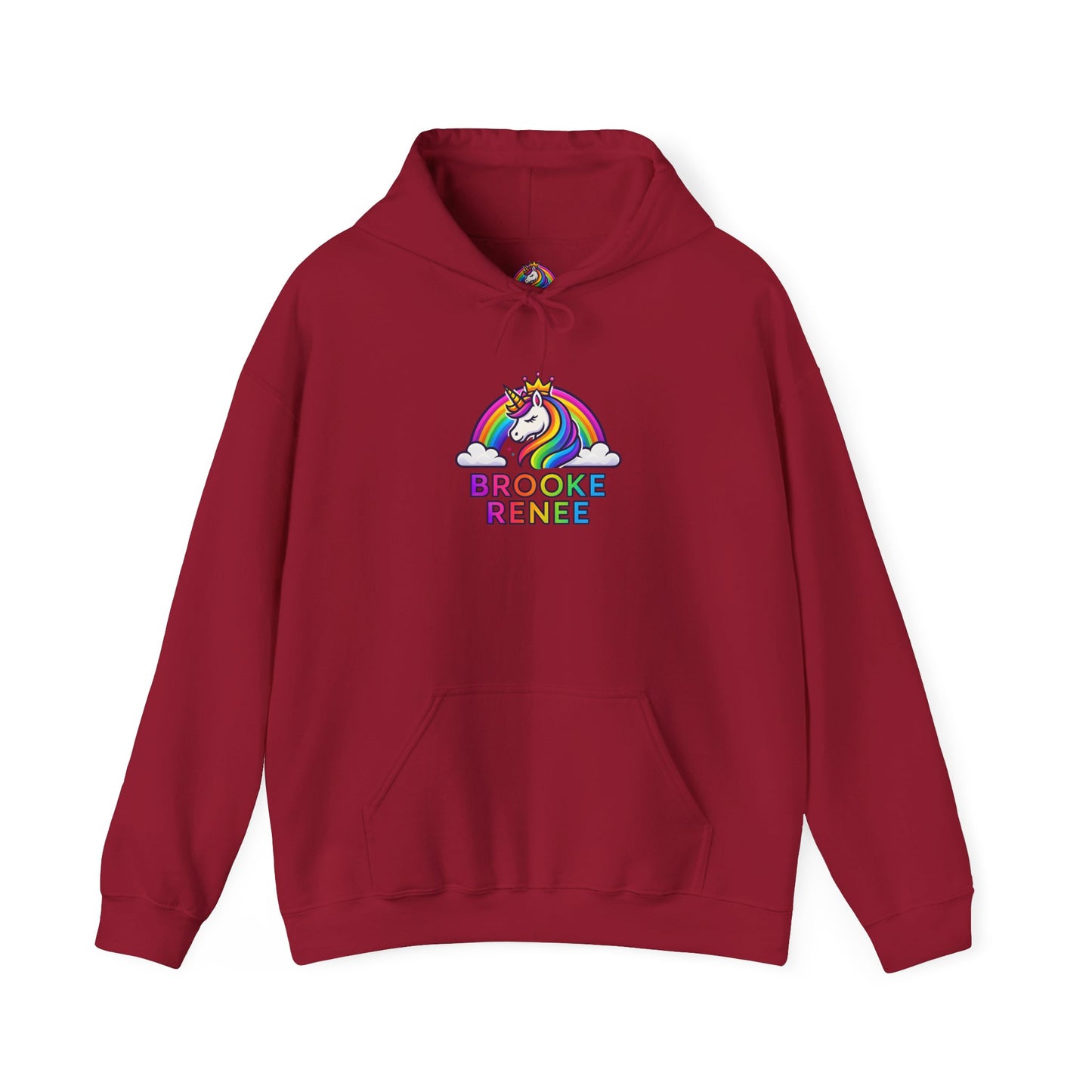 Unicorn Rainbow Name Hoodie | Brooke Renee Personalized Hooded Sweatshirt