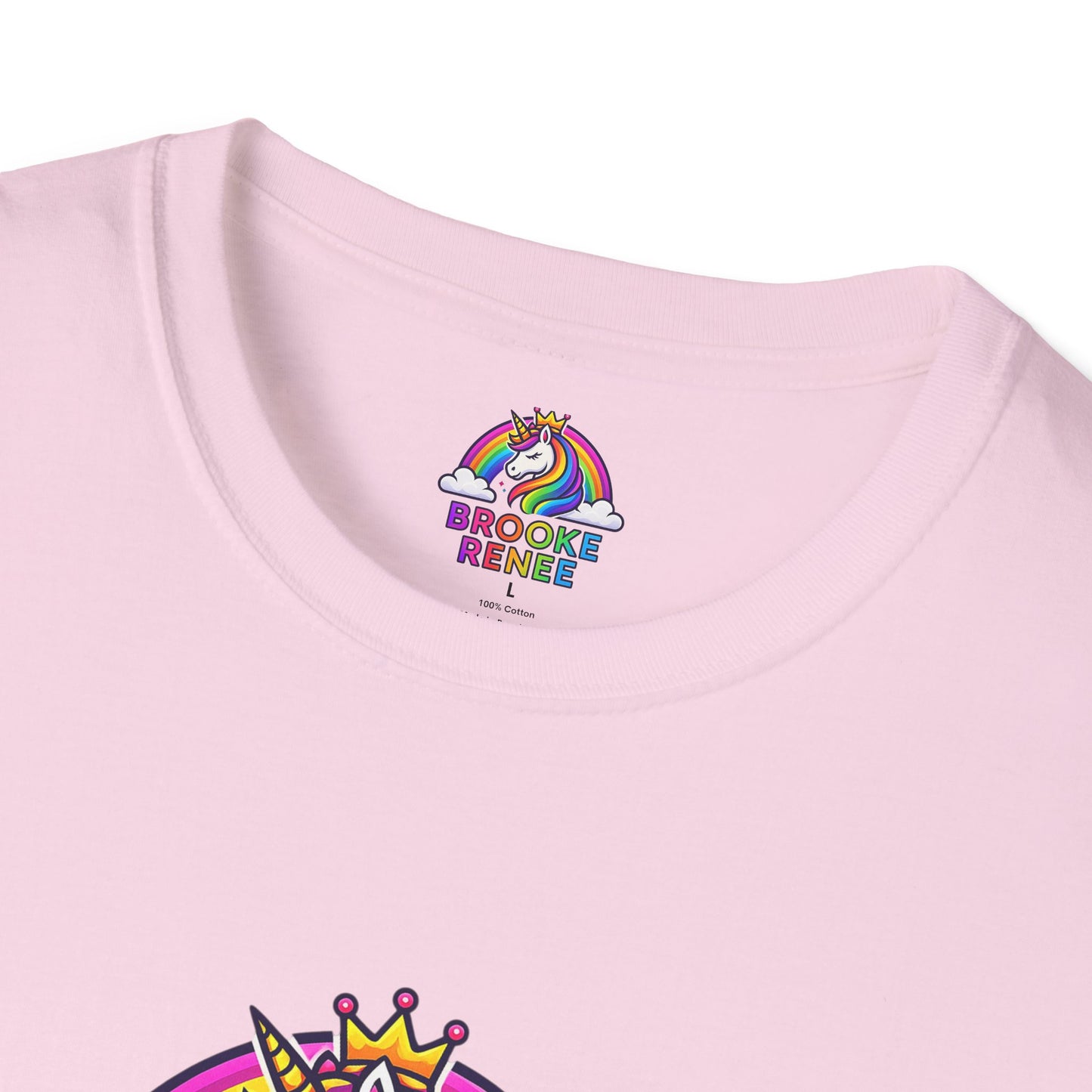 Rainbow Unicorn Crown T-Shirt | Personalized Name Brooke Renee
