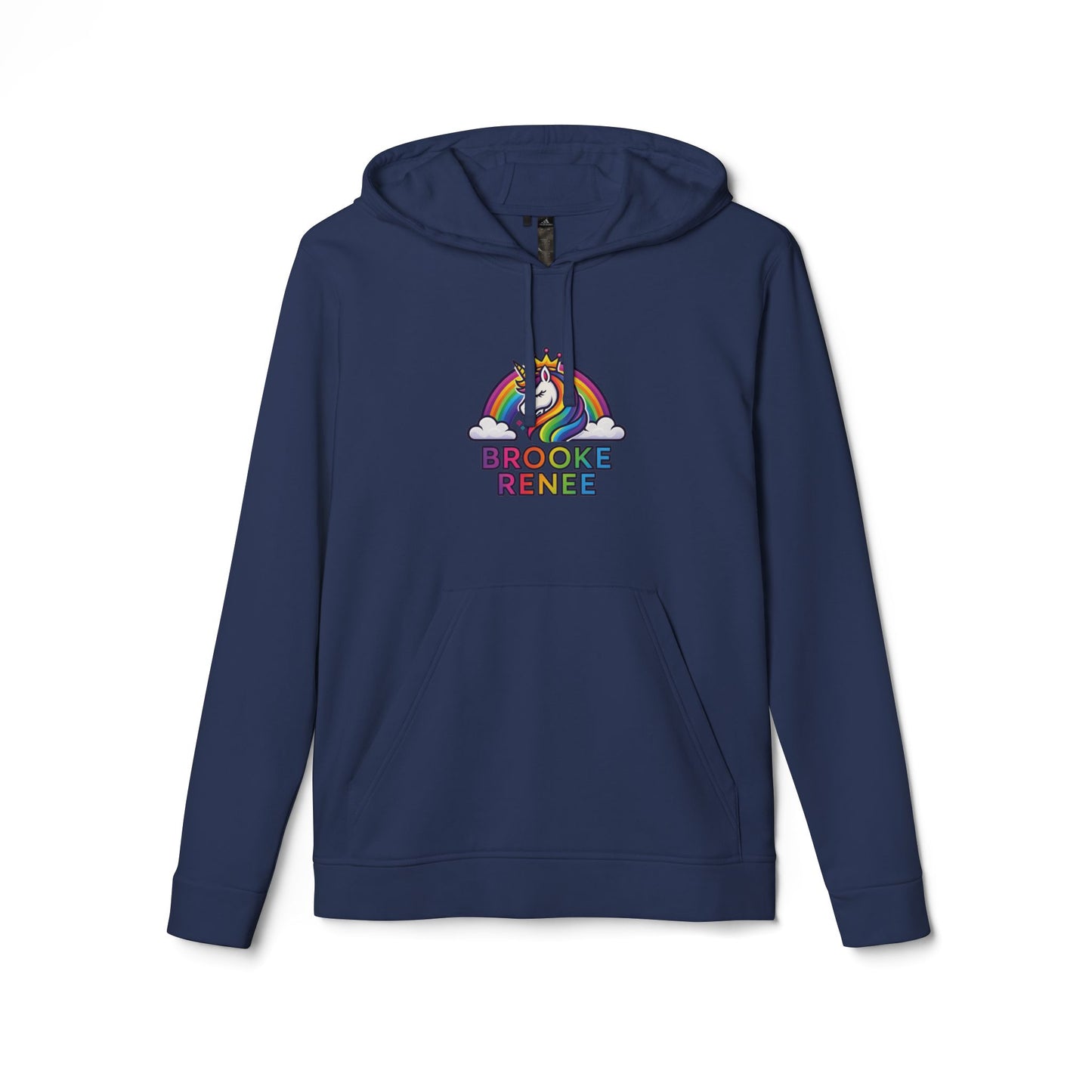 Adidas Rainbow Unicorn with Clouds hoodie | Personalized Name Design