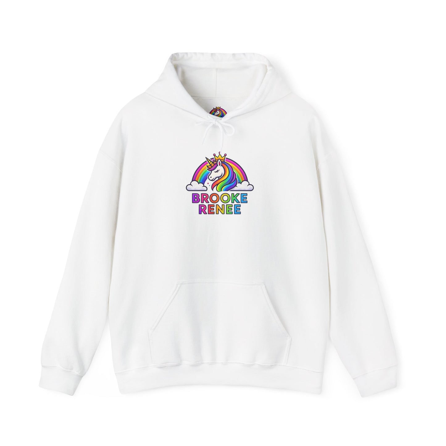 Unicorn Rainbow Name Hoodie | Brooke Renee Personalized Hooded Sweatshirt